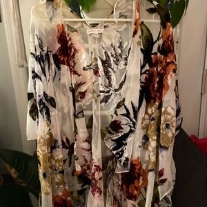 Sheer Floral Wrap